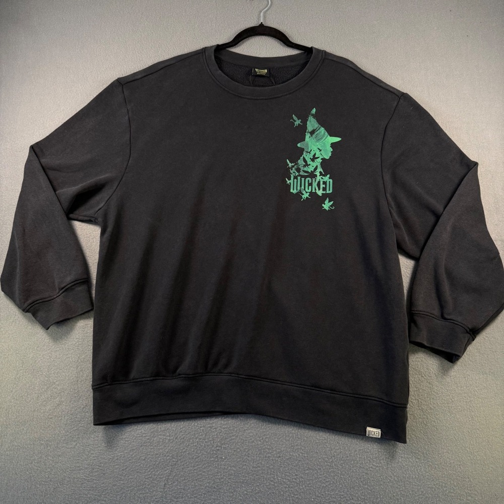 Wicked Paul Tazewell Collection Elphaba Sweatshirt Black Green XXL Broadway